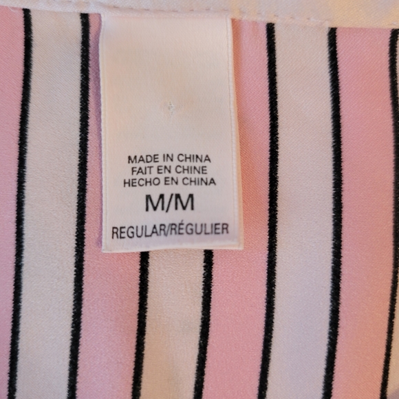 Victoria's Secret Signature striped  pajama shirt - Picture 7 of 10